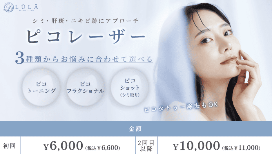 ピコトーニングが初回6,600円